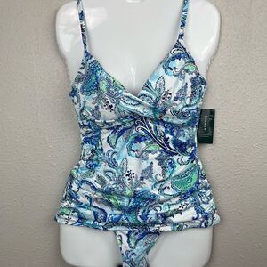 NWT Lauren Ralph Lauren Two-Piece Swimsuit Sizes 8 or 10